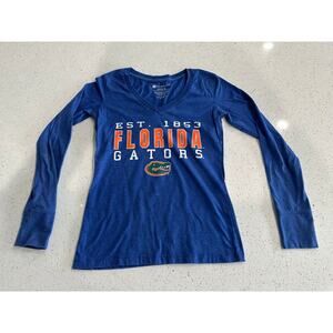 University of Florida Gators Women's Solid Blue Short Sleeve T-shirt Size Small